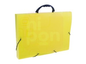 Pasta Maleta Ofício Amarela - DelloFine
