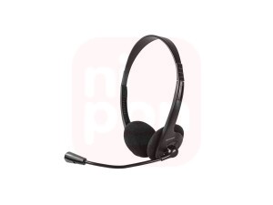 Headset Classic Conexão P2 Microfone Flexível Preto - PH002